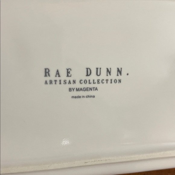 Rae Dunn Love Trinket Ceramic Tray Dish Plate  9" Valentines White Black - Picture 4 of 5